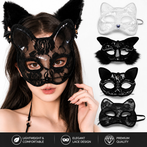 Halloween mask women lace - mask,