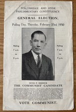 STALYBRIDGE GENERAL ELECTION Communist Candidate FEBRUARY 1950 Denis Herrick