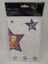 1 Pack Of 20 18th Birthday Party Invitations Birthdays Age 18 Cheap Invites