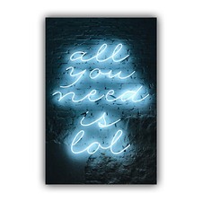 NEON CANVAS WALL ART PRINT