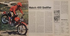 1975 Maico 450 Qualifier Motorcycle 4pg Test Article