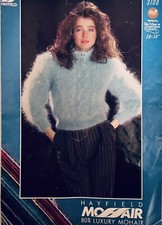 Hayfield Knitting Pattern 3100 Ladies Mohair Jumper DK Size 28”-38”
