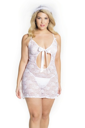 White bridal lingerie set - bridal,