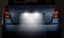 For FABIA OCTAVIA VRS Cool White Xenon LED Number Plate Lights Bulbs UK STOCK