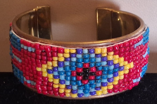 Native american pattern beaded - native,
