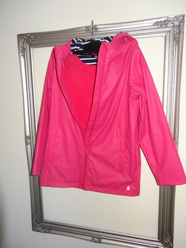 Joules girls pink rain coat - girls,