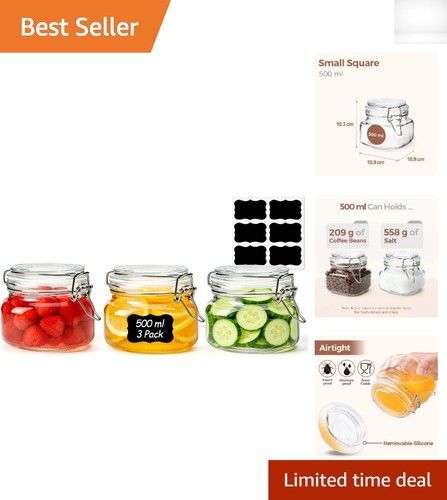 Versatile 500ml glass storage - 500ml,