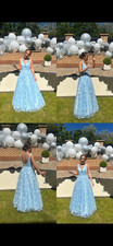 light blue prom dress size 8