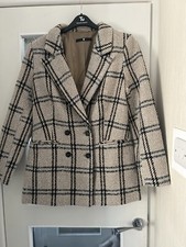 Ladies Coat By Very. Never Worn Black White Taupe Size 12. 