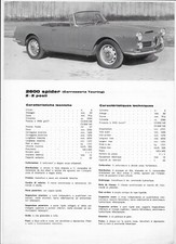 1966 Alfa Romeo 2600 spider (Carrozzeria Touring) 2+2 posti leaflet