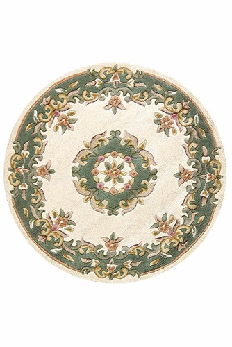 Cream green round - cream,