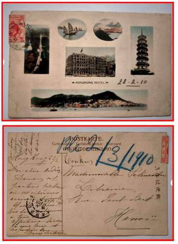 Used 1910 old scenery spot - used,
