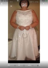 Size 16 T Length Wedding Dress