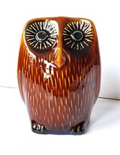 VINTAGE 1970s ARTHUR WOOD STUDIO ART POTTERY OWL MONEY BOX MID CENTURY RETRO