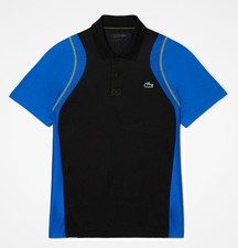 Men's Lacoste Sport Tennis Recycled Polyester Polo Shirt in Black