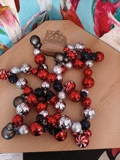 New Primark Disney Mickey Christmas Baubles Garland 1.8m Home Decor