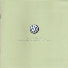 Volkswagen Touareg Specifications 2009-2010 UK Market Brochure SE, Altitude, R50