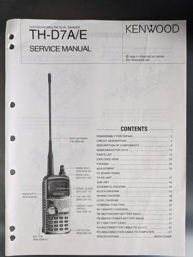 Kenwood d7a original - th-d7a/e,