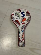 Anthropologie Tivoli Monogram Spoon Rest - Letter S - RRP £12 - NEW