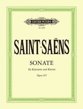 Clarinet Sonata Op.167 Clarinet, Piano Music Saint-Saens Edition Peters