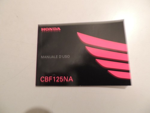 Manuale uso honda cbf - cbf, 125