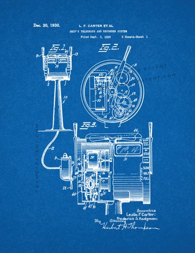 Ship telegraph and recorder - ship's,