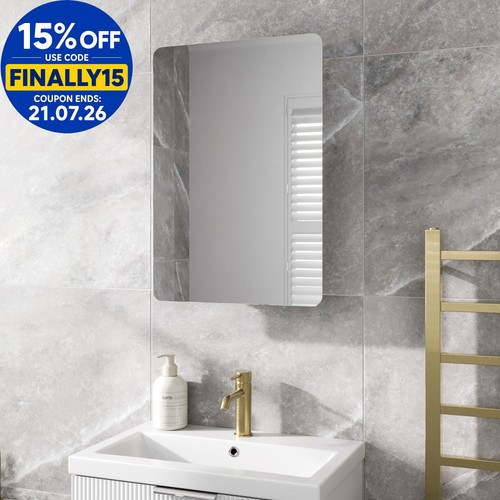 Single door bathroom mirror - door,