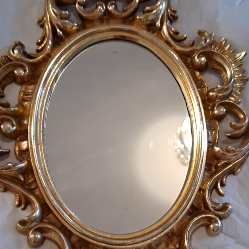 Roberta wood baroque mirror - wood,