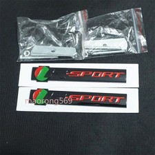 2x Big Black Red Glossy Dark