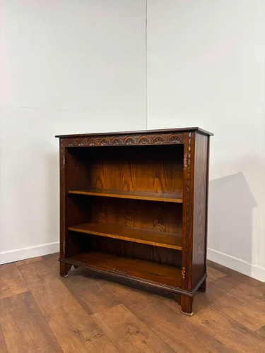 Vintage dark oak - dark, bookcase