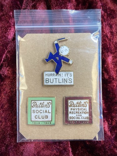 Vintage butlins 1940s - 3x,