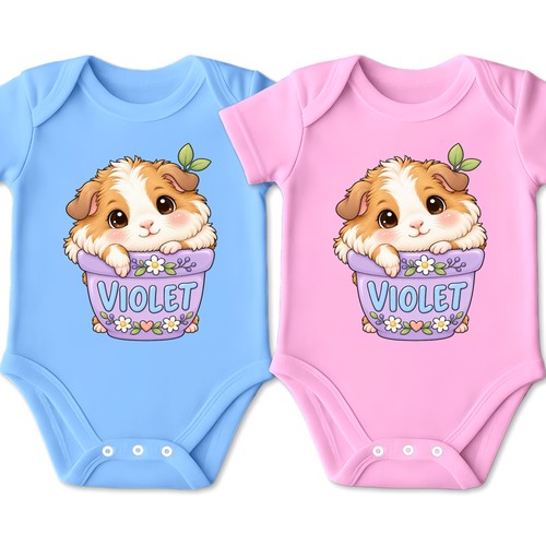 Personalised guinea pig baby - personalised,