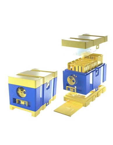 Mating hive with frames - mating,
