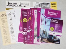 LOT OF 29 x BLACKPOOL TRAM TIMETABLES 1995 TO 2025 ALL DIFFERENT