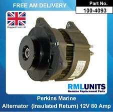 Alternator For Perkins Marine 4.107 Diesel 4.107 (Insulated Return) 12V 80AMP