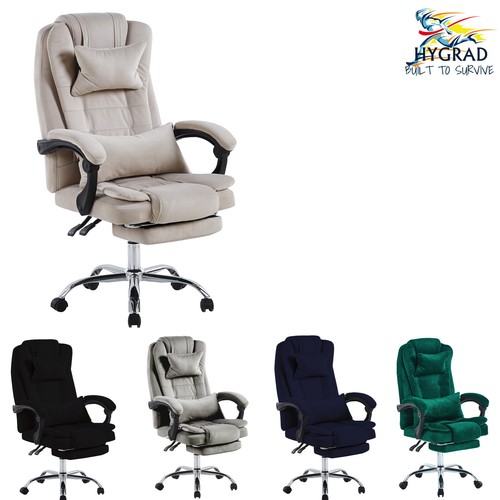 Velvet office chair recliner - velvet,