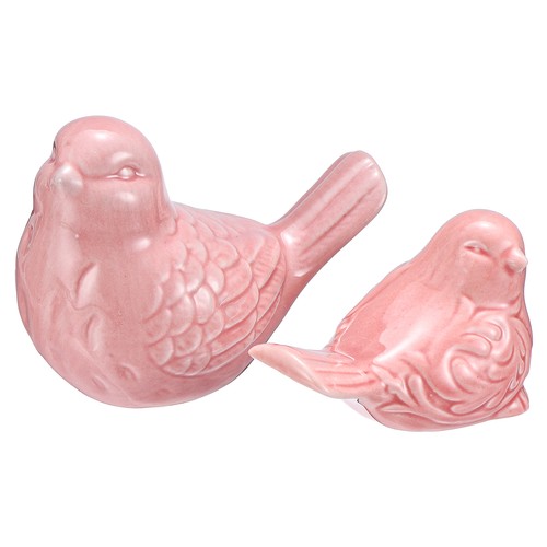 2pcs ceramic birds figurines - birds,