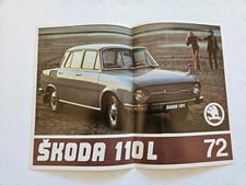 SKODA 110L SALES BROCHURE 1972