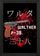 Walther p38 framed wall art - p38,