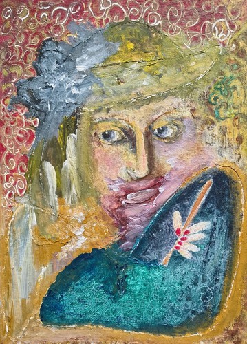 Original acrylic painting - painting, on