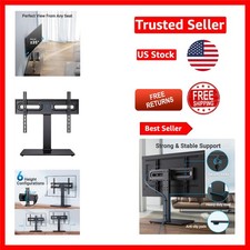 Quick-Install Swivel TV Stand for All 37-80 Inch LCD/OLED Screens - 10 Minutes