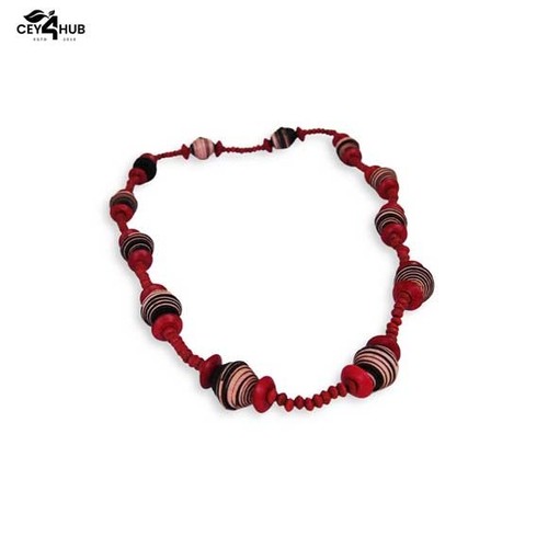 Handmade recycled paper bead - paper,