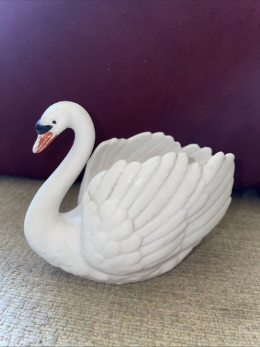 Vintage goebel bisque swan - vintage,