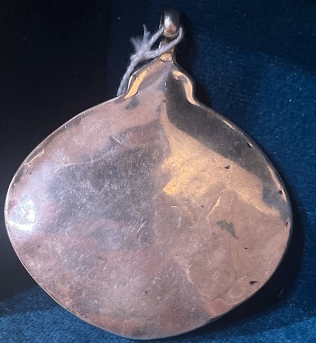 Silver turquoise pendant - silver,