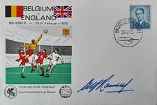 Alf Ramsey Hand Signed Cover Manager England 1966 World Cup COA