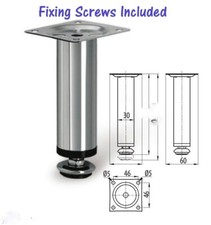 4 x Chrome Feet Plinth Legs