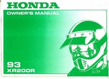 1993 Honda XR200R Motorcycle