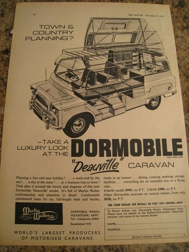 Dormobile caravan town country - dormobile,