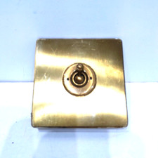 original Brass 1 Gang 1-way toggle Light Switch wandsworth  ceramic  (4)