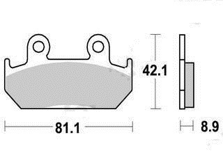 Set front brake pads - set, 2